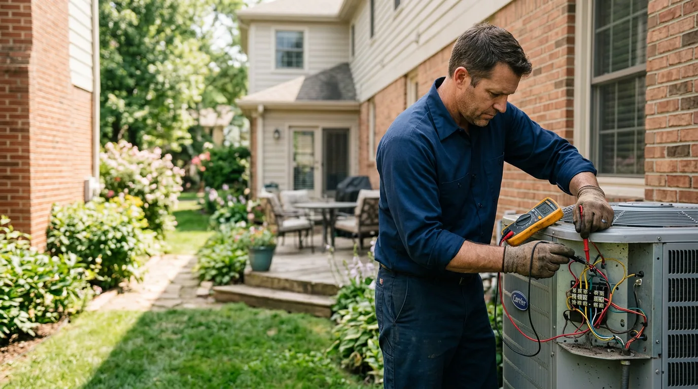 HVAC technician working near Gilcrest, CO